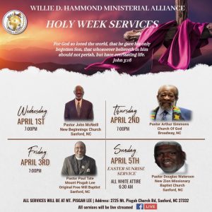 HOLY WEEK NIGHTLY SERVICE @ MT. PISGAH LEE OFW BAPTIST CHURCH